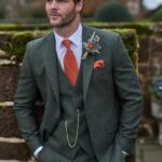 Colt - Dark Green Tweed 3 Piece Suit