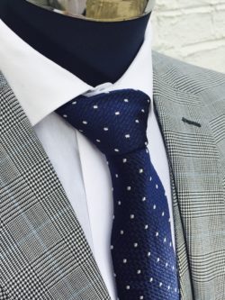 Navy-and-Cream-Polka-Dot-Tie-and-Handkerchief