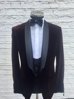 red velvet tuxedo