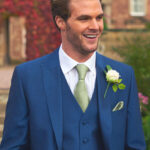 Royal Blue Mohair 3 Piece Lounge Suit