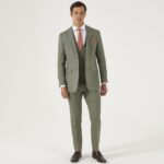 Jude - Sage Green Tweed Lounge Suit